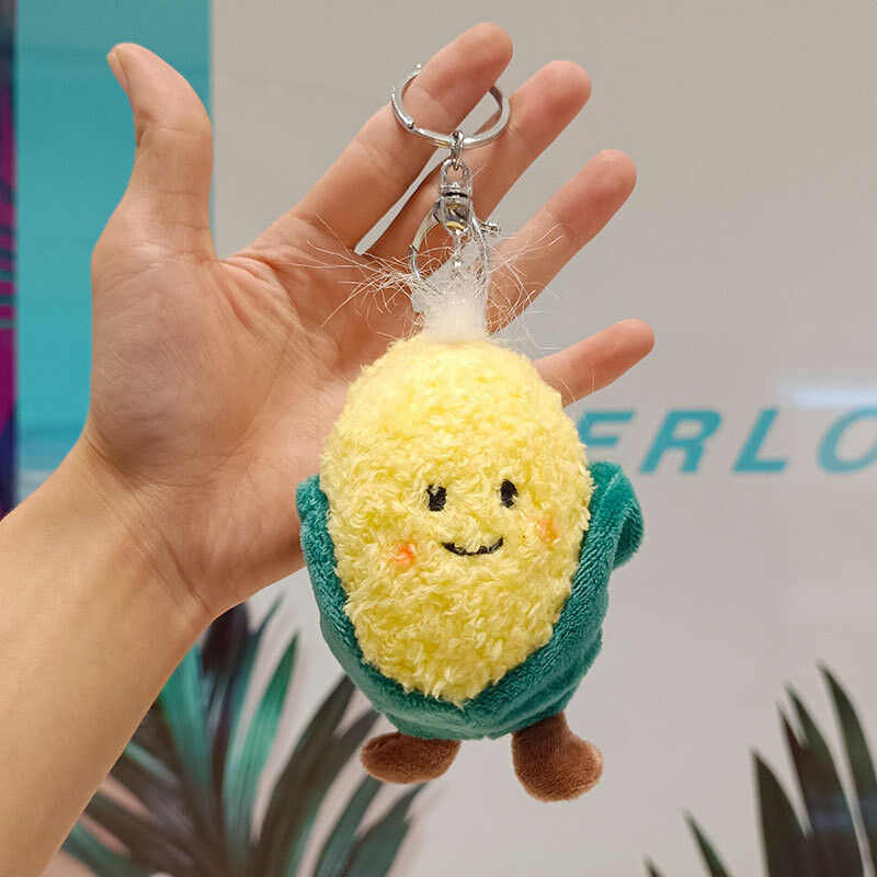 Farm Vegetable Doll Keychain Cabbage Green Onion Cauliflower Corn Plush Pendant