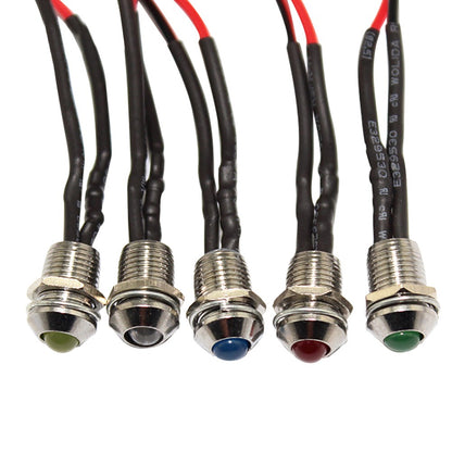 5Pcs 22cm Multi Colors Car LED Indicator Light Bulb Warning Light Lamp I