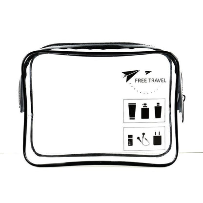 Waterproof Transparent PVC Cosmetic Bags Make Up Case Traveling Zipper Organizer
