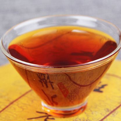 Yunnan Old Tree Puer Tea Early Spring Black Tea Ripe Puer Tea 357g Healhty Drink