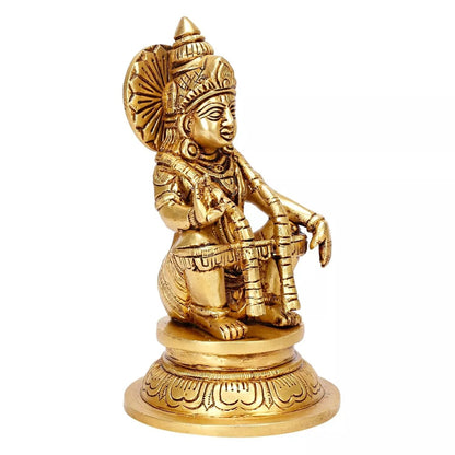 Brass Lord Ayyappan Ayyappa Sabarimala Swamy Idol Statue Figurine