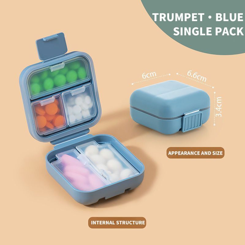 Pill Organizers 8-5 Grids Portable Moisture Proof Travel Medicine Box Container