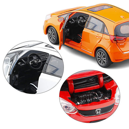 1/32 Scale Honda Fit Model Car Diecast Toy Vehicle Kids Toys for Boys Orange