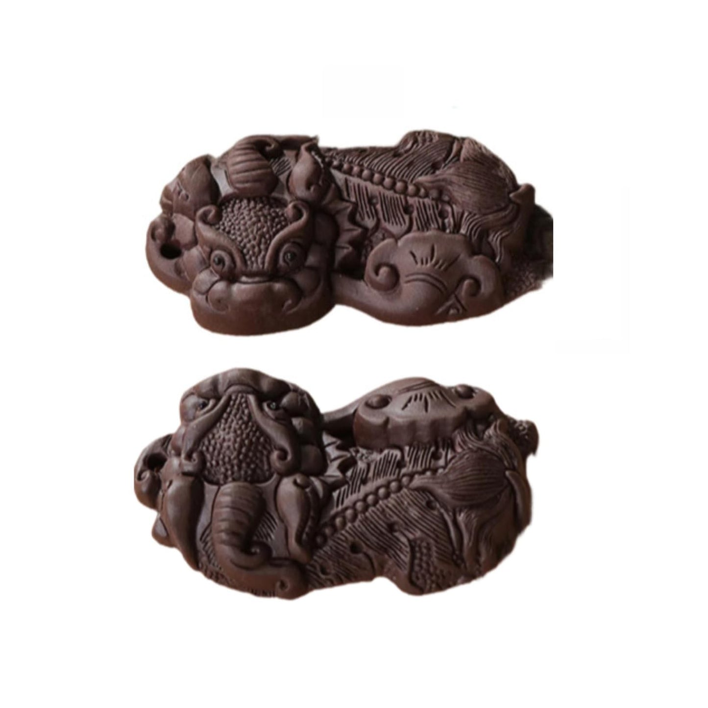 Chinese Handmade Pixiu Purple Sands Tea Pet 6cm Tea Play Tea Tray Accessories
