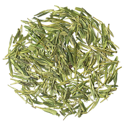GOARTEA Premium Anji Bai Cha Long Jing Green Tea White Dragon Well Green Tea-