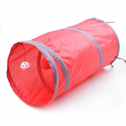 Cat Tunnel Toy Indoor Collapsible Tube Kitty Bored Pet Hole Puppy Kitten Rabbit