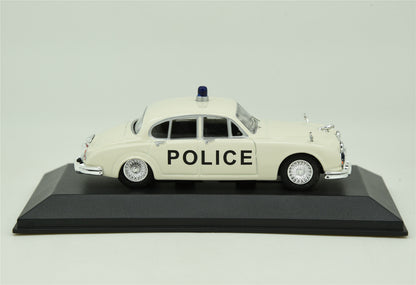 ATLAS 1:43 Jaguar MK2 White Metal British Police Car Model DieCast Model Toy