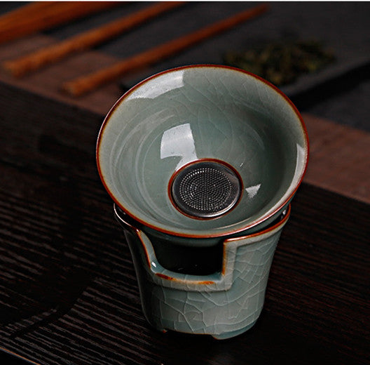 10pcs/lot Chinese Tea Set Thicker Glaze Porcelain Gaiwan Tureen Tea Pot Cups New