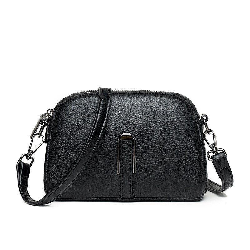 Fashion Crossbody Purse Handbag Genuine Leather Vintage Shoulder Bag 20*14*8 CM