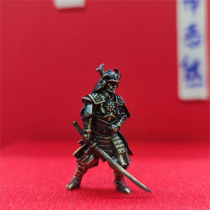 Bronze Slash Samurai Ancient Soldier Statue Ornaments Handicraft