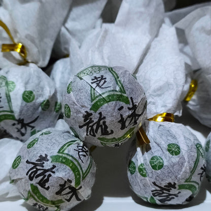 Mint Ho Tong Old Tree Dragon Pearl Loose Pressed Mellow Puerh Raw Tea 120g