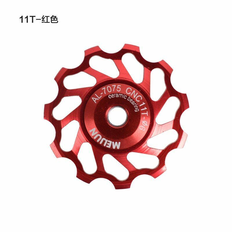 Rear Derailleur Guide Wheel 2pcs MTB Road Bike Ceramic Pulley 7005 11T Cycling