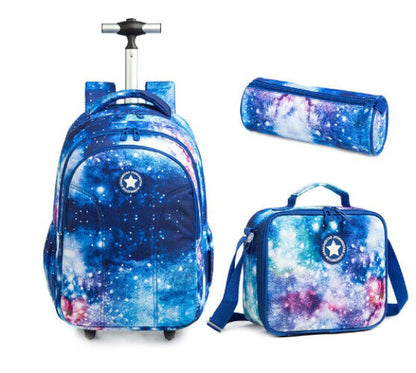 Kids Bag Wheels School Backpack Children School Backpack Girls Travel Bags