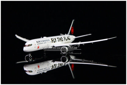 1:400 JC WINGS AIR CANADA B787-9 Passenger Airplane Flap Down Diecast Model
