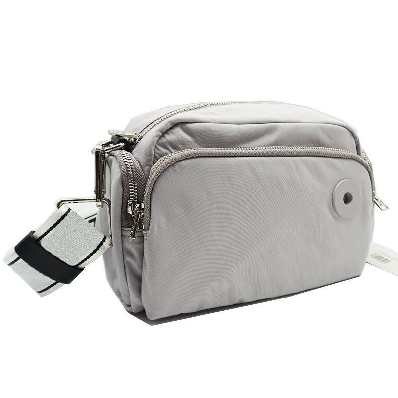 Nylon Medium Size Messenger Bag Fashion Shoulder Bag Purse Grey/Blue/Black/White
