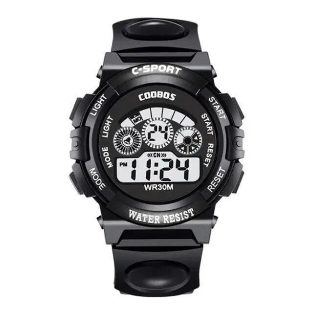 Waterproof Kids Digital Electronic Watch Children Boys Girls Sports LED Watches