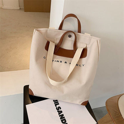 Canvas Handbag Summer Soft Shoulder Handbag Travel Tote Shopper Bags Travelling
