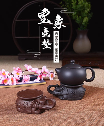 1pc Purple Sand Pot Cushion Pot Holder Teapot Base KungFu Tea Set Accessories