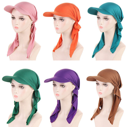 Fashion Turban Hat Scarf Cap Baseball Cap Headscarf Sun Hats Women Classic So