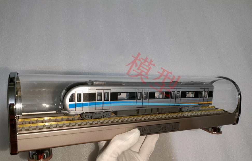 1:68 43CM Chengdu Metro Line 1 Passenger Car Trains Vehicle Diecast Model