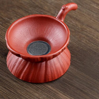 9.7cm Yixing Purple Sand Tea Ceremony Tea Filter Kung Fu Tea Set Strainer