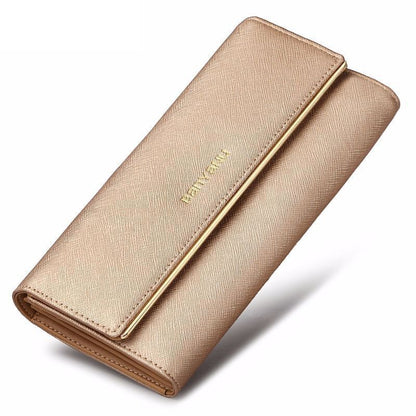 Woman Wallet Fashion Purse Black Gold Clutch Bag Red Purple Wallets 3.5*19*10 CM