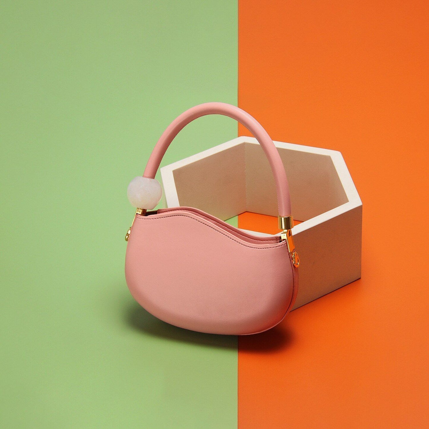 Strap Bag One Shoulder Handbag Crossbody Purse Elegant Shell Shaped 21*14*7*12CM