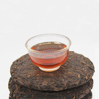 357g Yunnan Tea Shu Puer Menghai Tea Area Ripe Pu Er with Chen Xiang Tea Cake