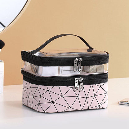 Multifunction Transparent Cosmetic Bag Make Up Case Travel Makeup Toiletry Bags