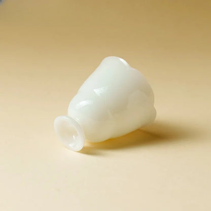 50ml Jade Ceramic Tea-tasting Smelling Cup Flower Mouth High Foot Cup Master Cup