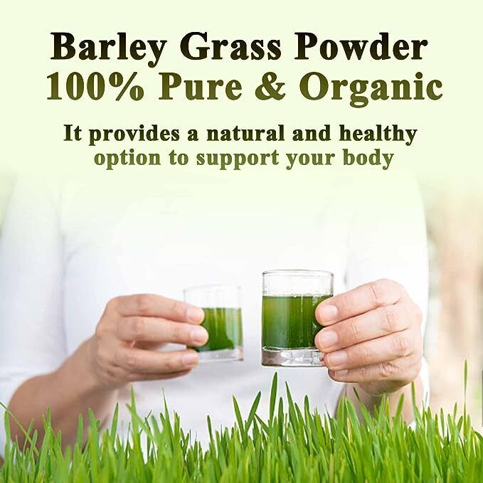 Green Tea Barley Grass Powdered Drink Rich in Immune Vitamin, Fibers, Minerals