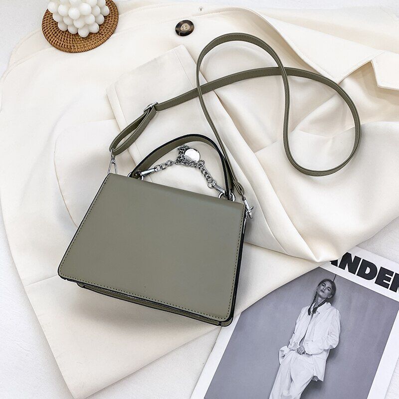 Small Square Bag Messenger Bag Handbag Casual Shoulder Bag Crossbody Purse Black