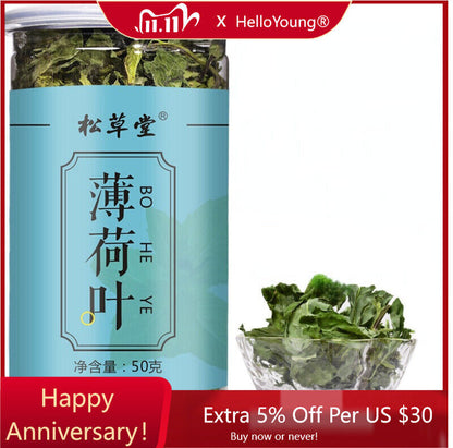 Mint Leaf Tea Healthy Herbal Tea Dried Mint Leaves Natural 50g-