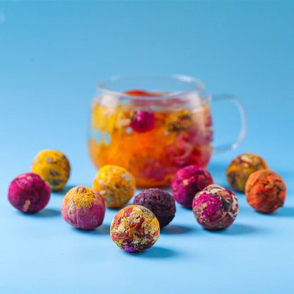 High-grade imperial hand-dried 10 kinds of flower ball tea Yunnan scented tea-