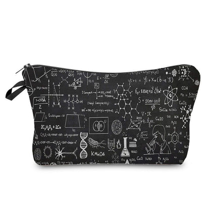 Natural Science Printed Student Pencil Case Teacher Cosmetic Storage Toilet Bag