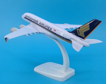 20CM SINGAPORE AIRLINES AIRBUS A380 Passenger Aircraft Diecast Airplane Model