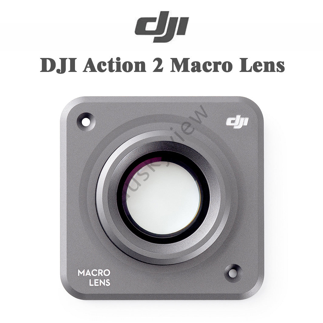 Original DJI Action 2 Macro Lens – Snap-On Close-Up, Optical Glass, Multi-Coated