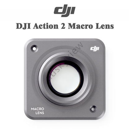 Original DJI Action 2 Macro Lens – Snap-On Close-Up, Optical Glass, Multi-Coated