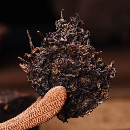 2003 Yunnan Old Pu-erh Cooked Tea Aged Brick Banzhang Puer Brick Tea 500g Ripe