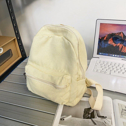 Canvas Women Backpack Small School Bags Rucksack Student Traveling 25*10*29 CM
