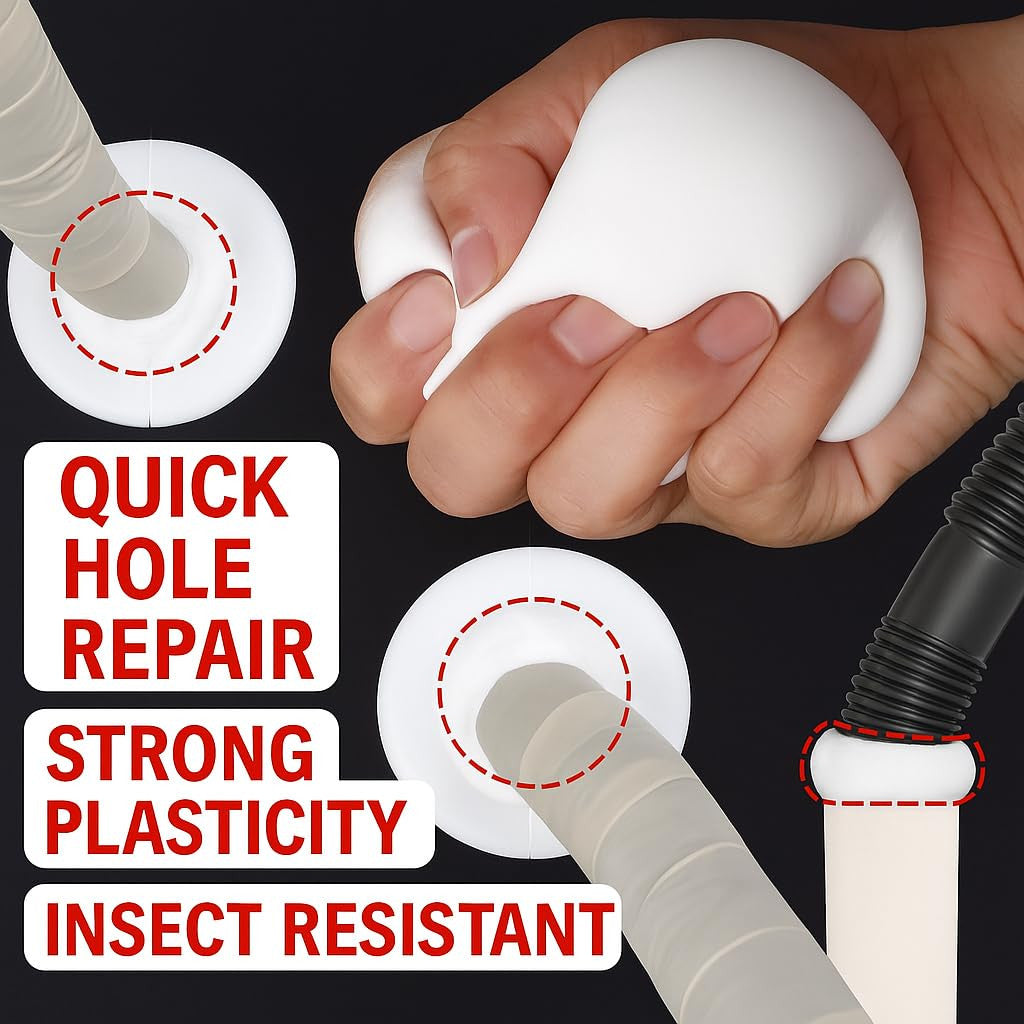 8 Oz – Waterproof Wall Repair Putty – White Sealing Clay, Moldable Filler for Wa
