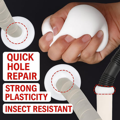 8 Oz – Waterproof Wall Repair Putty – White Sealing Clay, Moldable Filler for Wa