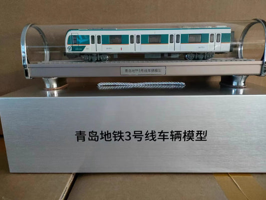 1:68 Qingdao Metro Line 3 Subway Train Passenger Car Diecast Model　40CM