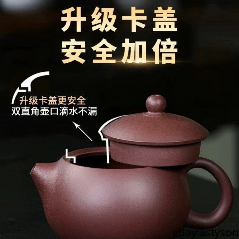 Chinese Yixing Zisha Teapot Ball Hole Filter Xishi Handmade Kettle Tea Set 100ml