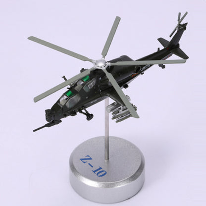 High Simulation 1/100 Chinese Armed WZ-10 Helicopter Model Military Plane