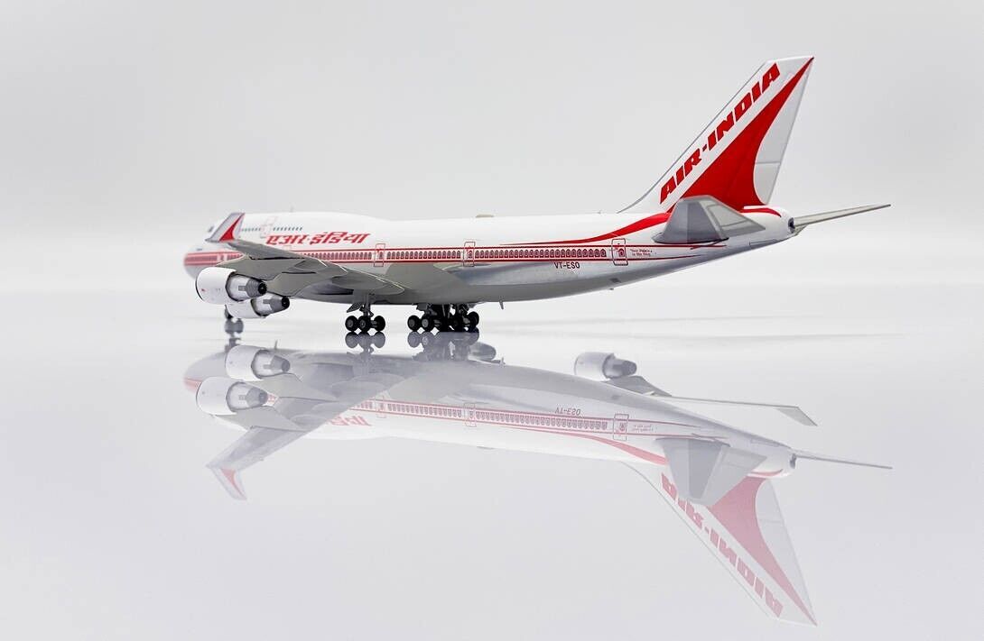 1:400 JC Wings AIR INDIA BOEING 747-400 Passenger Plane Diecast Aircraft Model