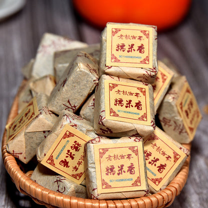 500g Yunnan Pu'er Tea Glutinous Fragrant Ripe Tea Mini Small Square Brick Tea