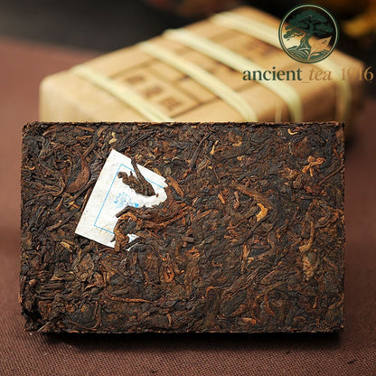500g Lao Man E Pu-erh Tea Brick Ancient Tree Yellow Slice Ripe Puer Pu'er Tea