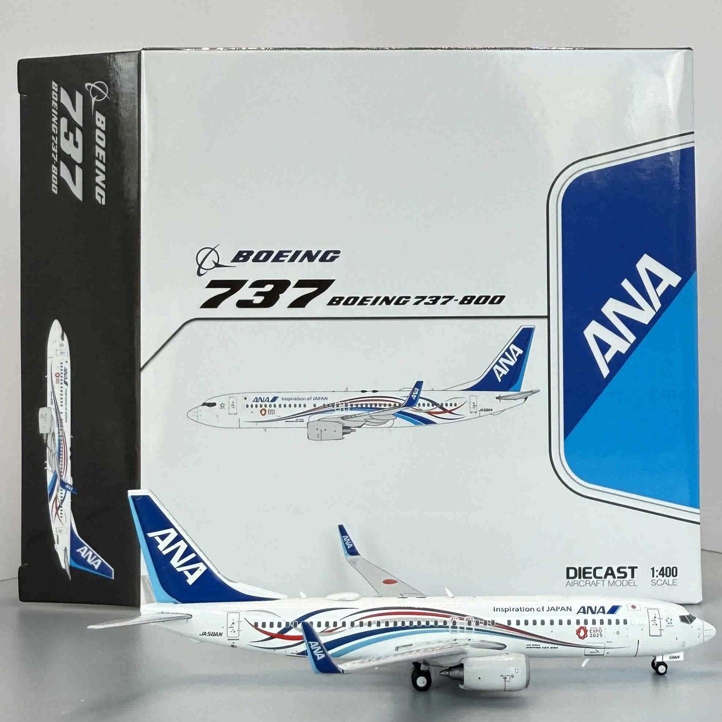 1:400 JC Wings ANA Boeing 737-800 JA58AN Passenger Airplane Diecast Plane Model