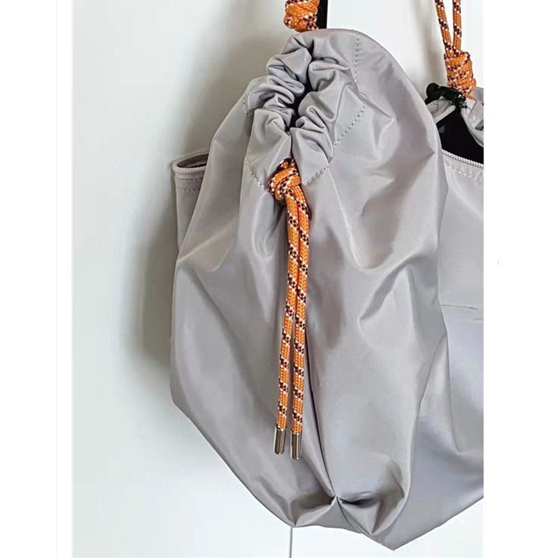 Nylon Big Tote Bag Lightweight Large Handbag Shopping Crossbody Purse 50*12*26CM